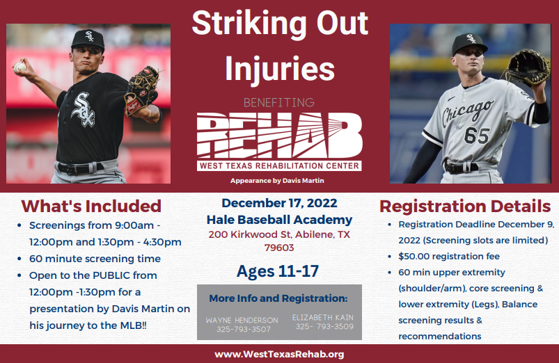 Striking Out Injuries Baseball Clinic- Abilene (2022)